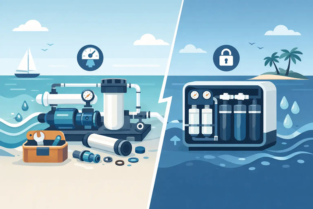 Repairable Watermaker vs Proprietary System